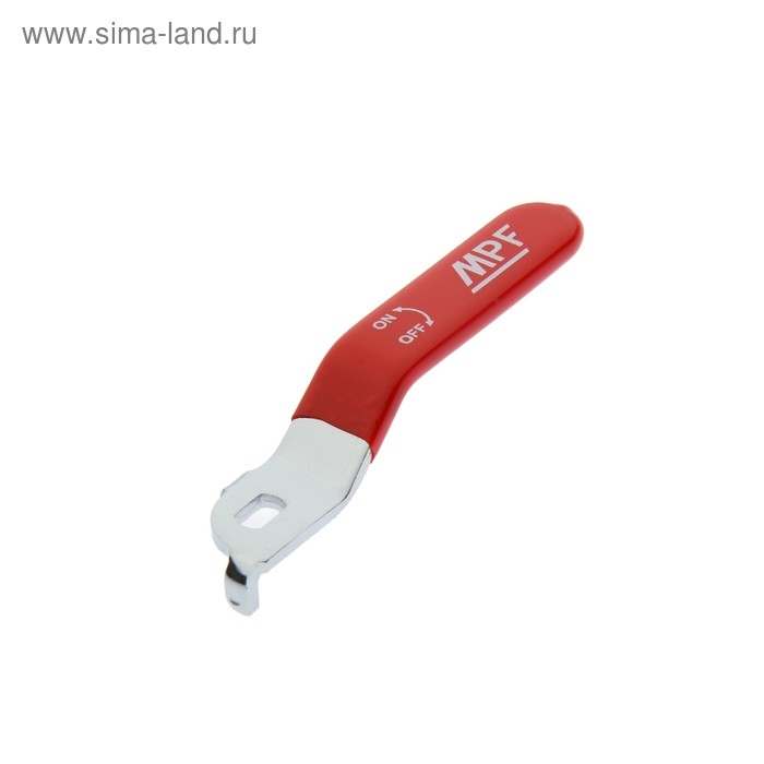 Ручка-рычаг для шарового крана MasterProf, усиленная, 1/2 Ручка-рычаг для шарового крана MasterProf, усиленная, 1/2"-3/4", прорезиненная, красная