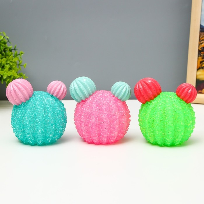 Ночник Ночник "Кактусенок" LED 1Вт от батареек LR44 МИКС 9х9х6см RISALUX