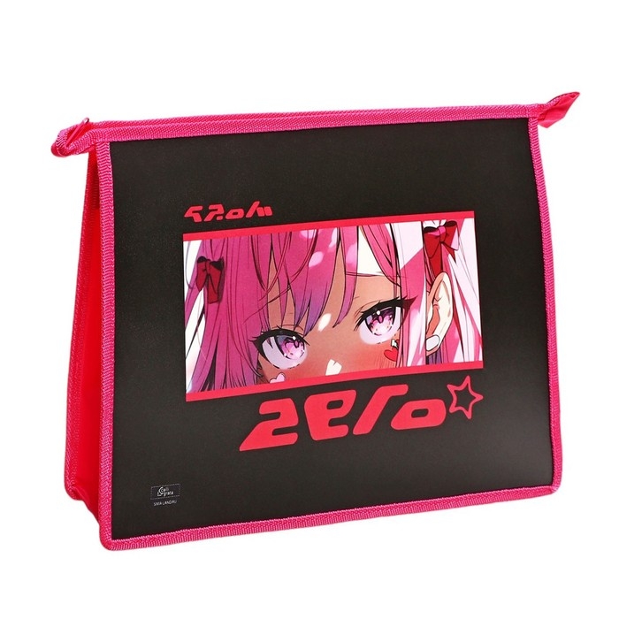 Папка для тетрадей А4, 325 х 230 х 55 мм, молния сверху, пластиковая, ПМ-А4-29 Calligrata Папка для тетрадей А4, 325 х 230 х 55 мм, молния сверху, пластиковая, ПМ-А4-29 Calligrata "Аниме глаза"