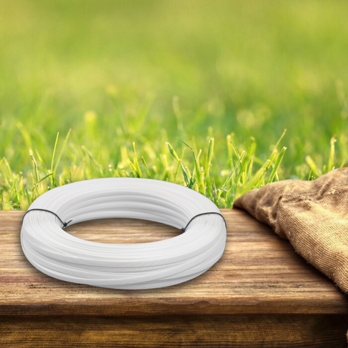 Ротанг искусственный 8 мм 100 м волна (белый) Ротанг искусственный 8 мм 100 м волна (белый)