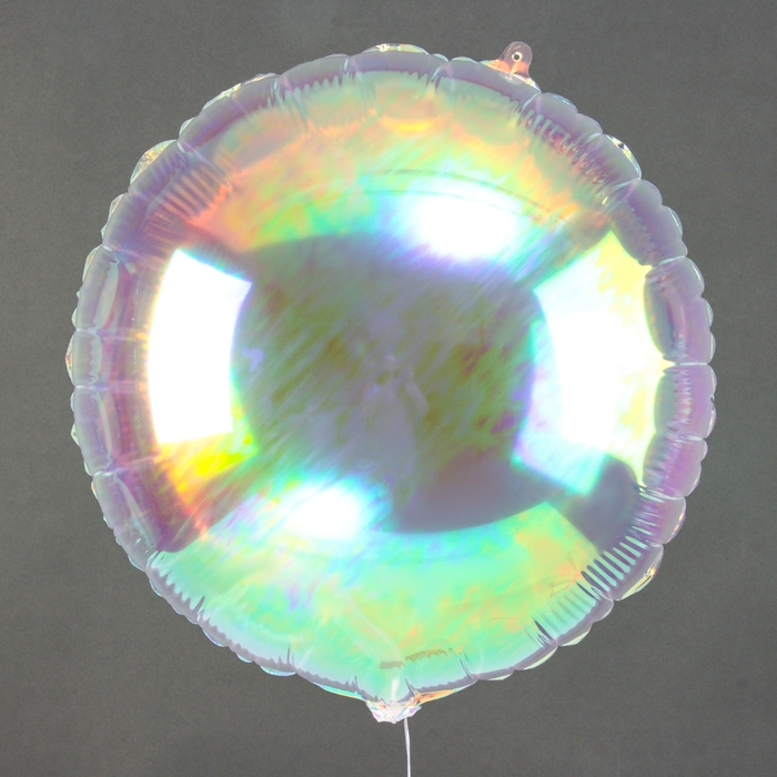 Шар фольгированный 18" &laquo;Круг&raquo;, цвет прозрачный перламутровый градиент