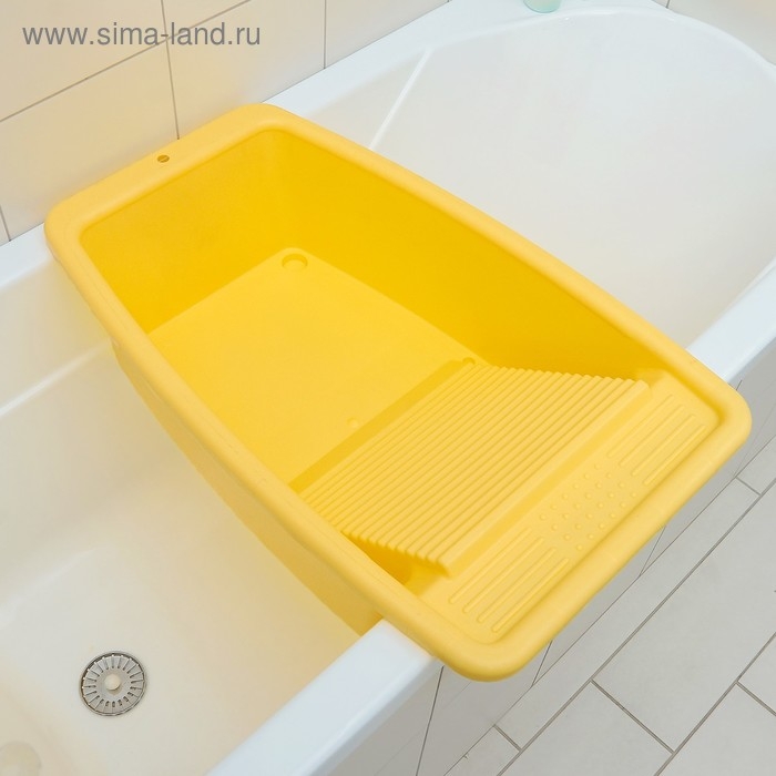 Таз со стиральной доской, 34 л, особо прочный, цвет МИКС Таз со стиральной доской, 34 л, особо прочный, цвет МИКС