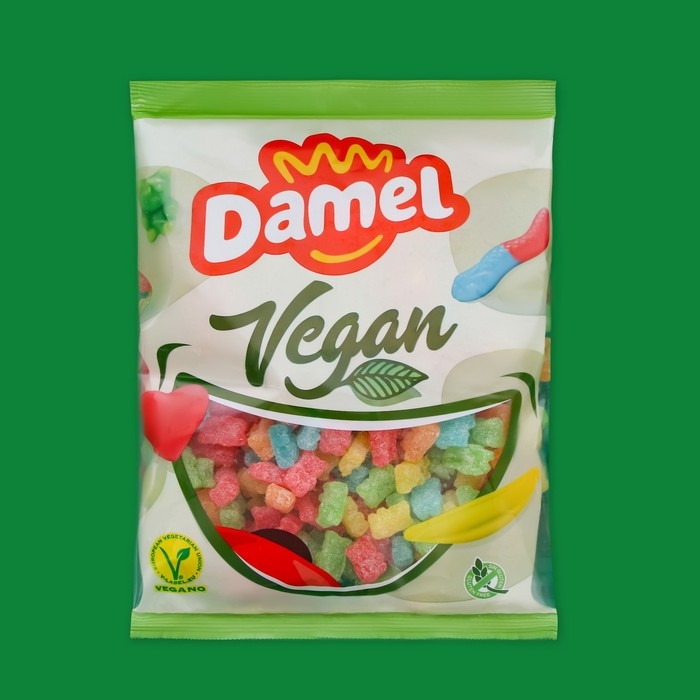 Мармелад жевательный DAMEL Мишки неоновые в сахаре со вкусом тутти-фрутти, 1кг Мармелад жевательный DAMEL Мишки неоновые в сахаре со вкусом тутти-фрутти, 1кг