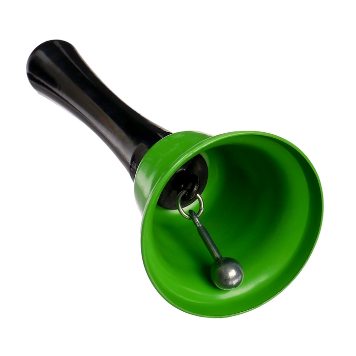 Колокольчик металлический, звонок настольный  Колокольчик металлический, звонок настольный "Funk", 12.5 х 5 см, салатовый