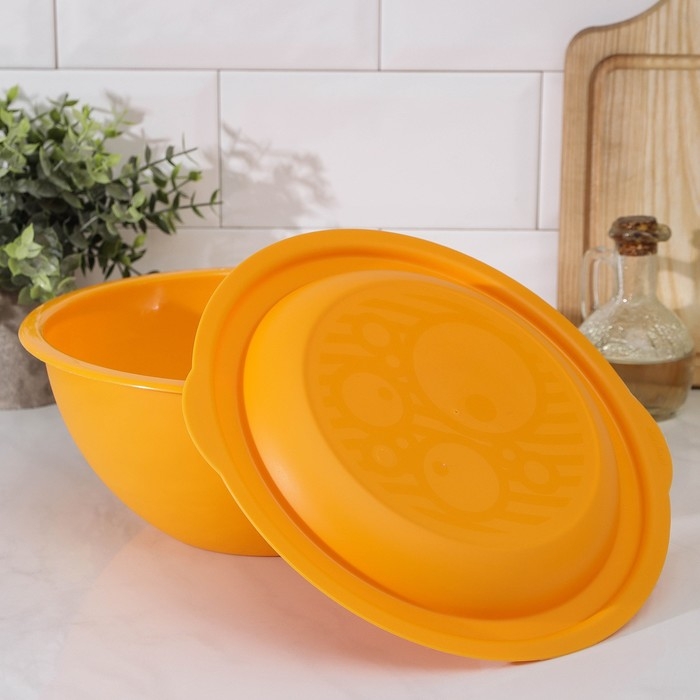 Миска салатница Martika, 3 л, с крышкой, цвет МИКС Миска салатница Martika, 3 л, с крышкой, цвет МИКС