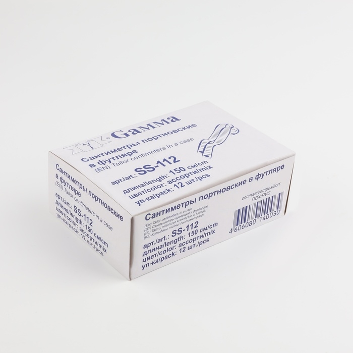 Сантиметровая лента в футляре, 150 см, цвет МИКС Сантиметровая лента в футляре, 150 см, цвет МИКС