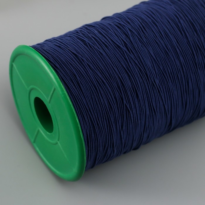 Спандекс для бисера, длина 500 м, цв. синий Спандекс для бисера, длина 500 м, цв. синий