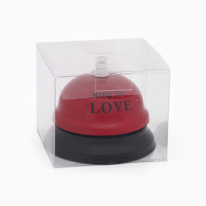 Звонок настольный  Звонок настольный "Ring for a love", 7.5 х 7.5 х 6 см