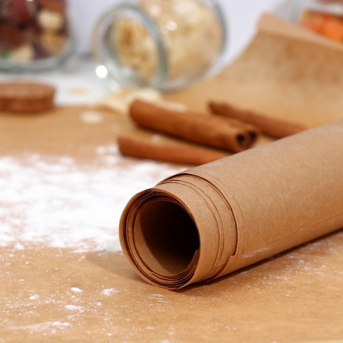 Пергамент силиконизированный, коричневый, жиростойкий, 38 х 42 см, 15 листов Пергамент силиконизированный, коричневый, жиростойкий, 38 х 42 см, 15 листов