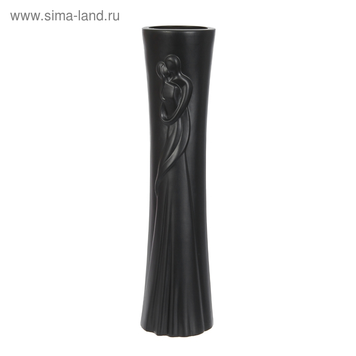 Ваза керамика напольная Ваза керамика напольная "Влюбленные" 58 см, чёрный