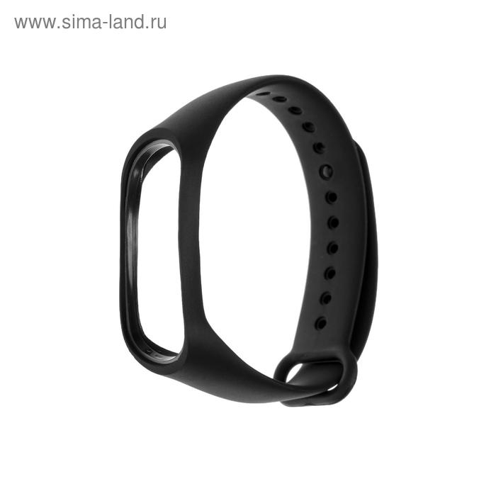 Ремешок для фитнес-браслета Mi Band 3/4 Luazon, черный Ремешок для фитнес-браслета Mi Band 3/4 Luazon, черный