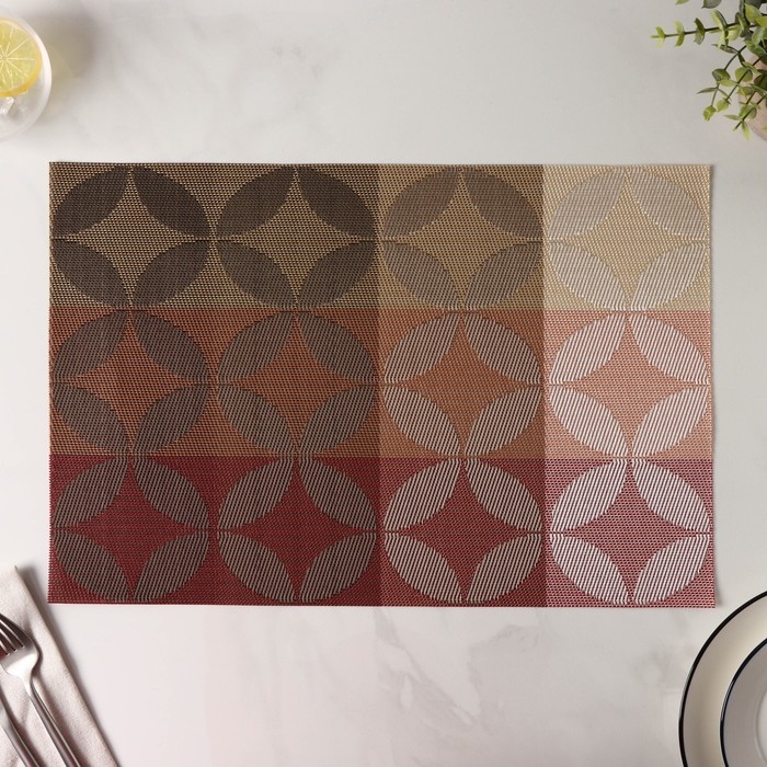 Салфетка сервировочная на стол Доляна «Пики», 45×30 см, цвет красный Салфетка сервировочная на стол Доляна «Пики», 45×30 см, цвет красный
