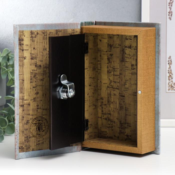 Сейф-книга дерево кожзам Сейф-книга дерево кожзам "Лопе де Вега. Драматические произведения" серая 21х13х5 см