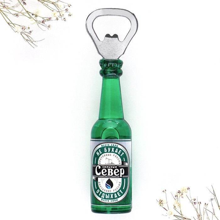 Магнит-открывашка «Север», 2 в 1, 4,3 х 14 х 4,3 Магнит-открывашка «Север», 2 в 1, 4,3 х 14 х 4,3