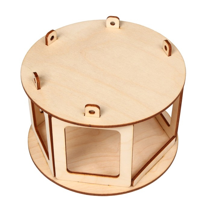 Деревянная кормушка-конструктор для птиц «Беседка» своими руками, 16.5 × 16.5 × 10 см, Greengo Деревянная кормушка-конструктор для птиц «Беседка» своими руками, 16.5 × 16.5 × 10 см, Greengo