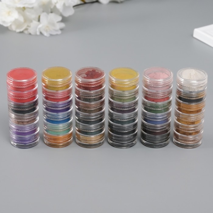 Глиттер для творчества Глиттер для творчества "Пудра-втирка. Краски осени" набор 36 шт в баночка - 1 гр 6х9х8 см 1024851