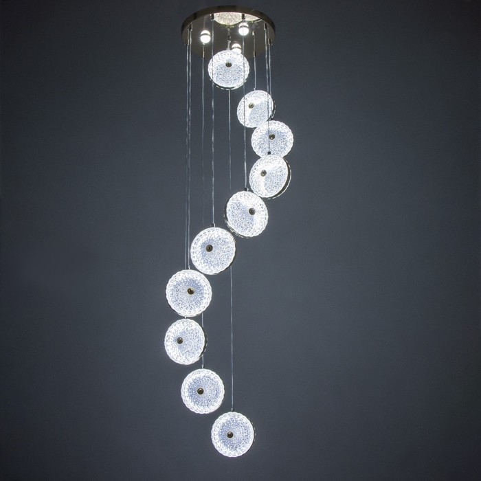 Каскад Каскад "Ледис" 10LED+3LED 99Вт ПДУ золото 40х40х200см BayerLux