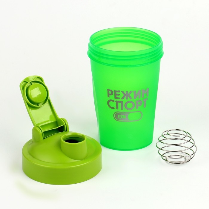 Шейкер Шейкер "Мастер К." CrossFit "Режим спорт", спортивный для коктейлей, 400 мл