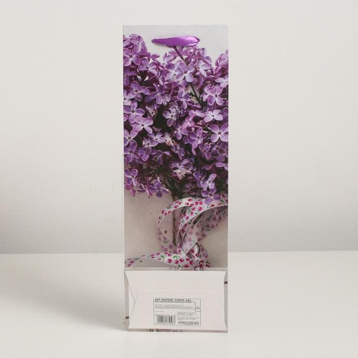 Пакет ламинированный под бутылку, 12 х 9 х 36 см Пакет ламинированный под бутылку, 12 х 9 х 36 см