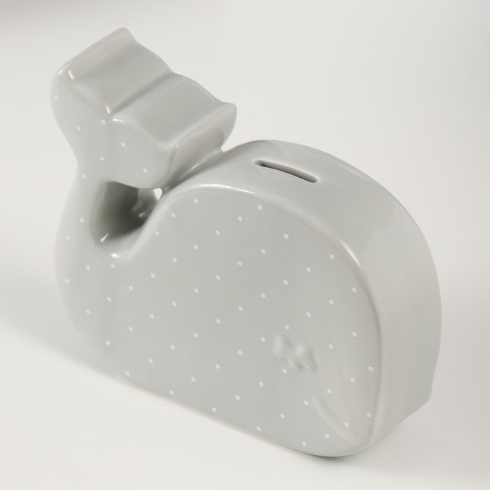 Копилка керамика Копилка керамика "Китёнок в горох" серый 21,5х5,2х18,2 см