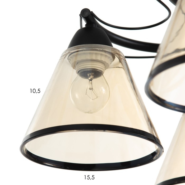 Люстра Люстра "Эдотт" 5хЕ27 40Вт черный 53х53х25 см BayerLux