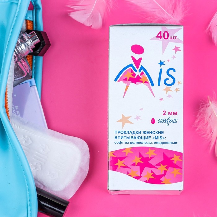 Прокладки ежедневные «Mis» целлюлоза Soft 40 шт. Прокладки ежедневные «Mis» целлюлоза Soft 40 шт.