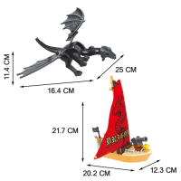 Конструктор «Сражение с драконом», 140 деталей