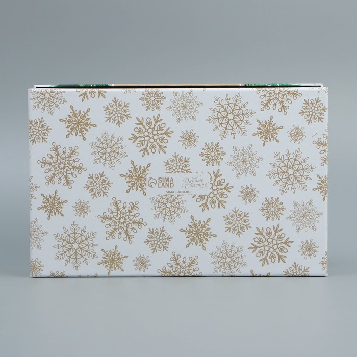 Коробка подарочная «Новогодняя», 24 х 15.5 х 9.5 см, Новый год Коробка подарочная «Новогодняя», 24 х 15.5 х 9.5 см, Новый год