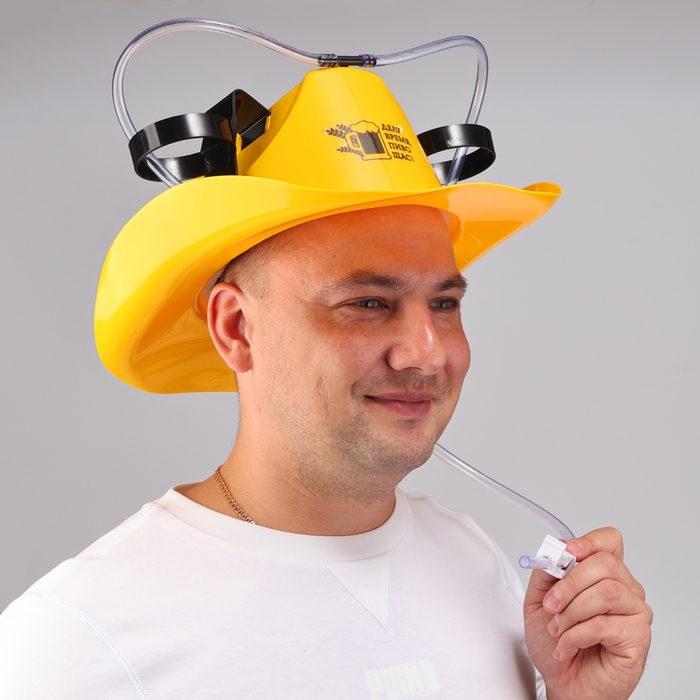 Каска под напитки ковбойская «Делу время»