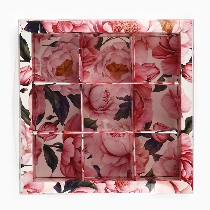 Коробка под 9 конфет с ячейками «Для самой красивой», 14.5 х 14.5 х 3 см Коробка под 9 конфет с ячейками «Для самой красивой», 14.5 х 14.5 х 3 см