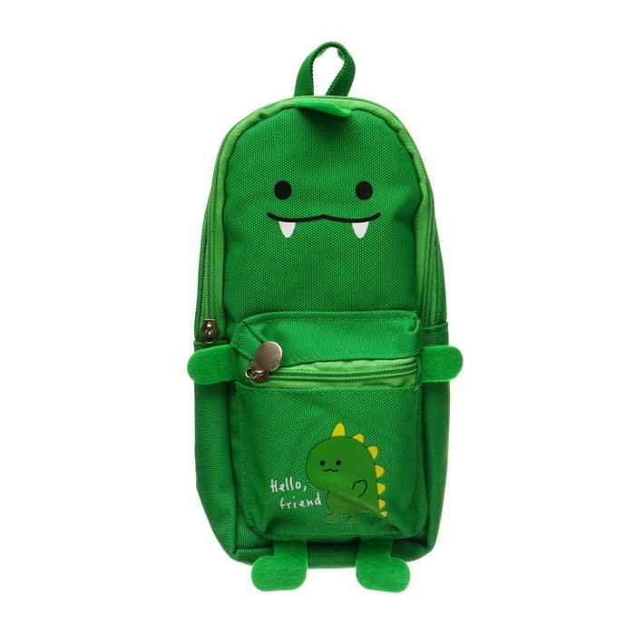 Пенал школьный на молнии Calligrata Пенал школьный на молнии Calligrata "Зверушка", 2 отделения, МИКС