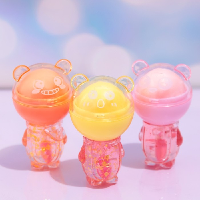 Бальзам и блеск для губ 2 в 1 «Мишка» , микс Бальзам и блеск для губ 2 в 1 «Мишка» , микс