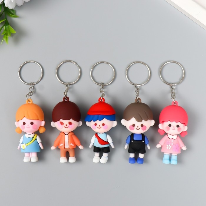 Брелок резина Брелок резина "Малышка/Малыш" МИКС 3х1,8х6 см