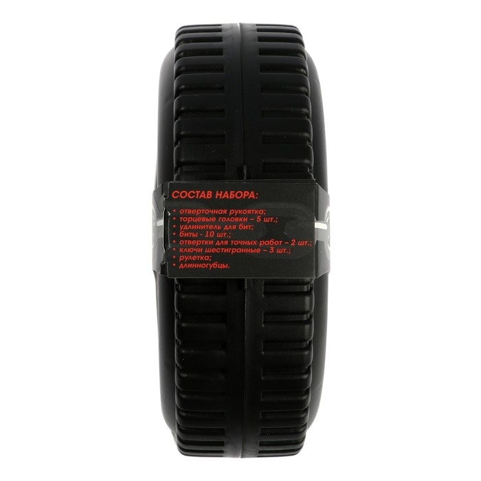 Набор инструментов ТУНДРА, подарочный пластиковый кейс Набор инструментов ТУНДРА, подарочный пластиковый кейс "Колесо", 24 предмета