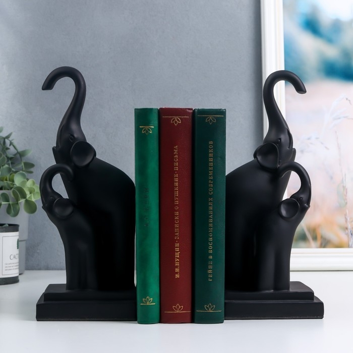 Держатели для книг  Держатели для книг "Слоны" набор 2 штуки 25,5х10,5х10,5 см