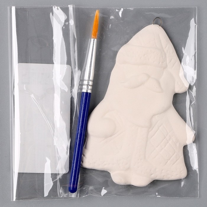 Новый год! Ёлочное украшение под раскраску «Дед мороз», с подвесом Новый год! Ёлочное украшение под раскраску «Дед мороз», с подвесом