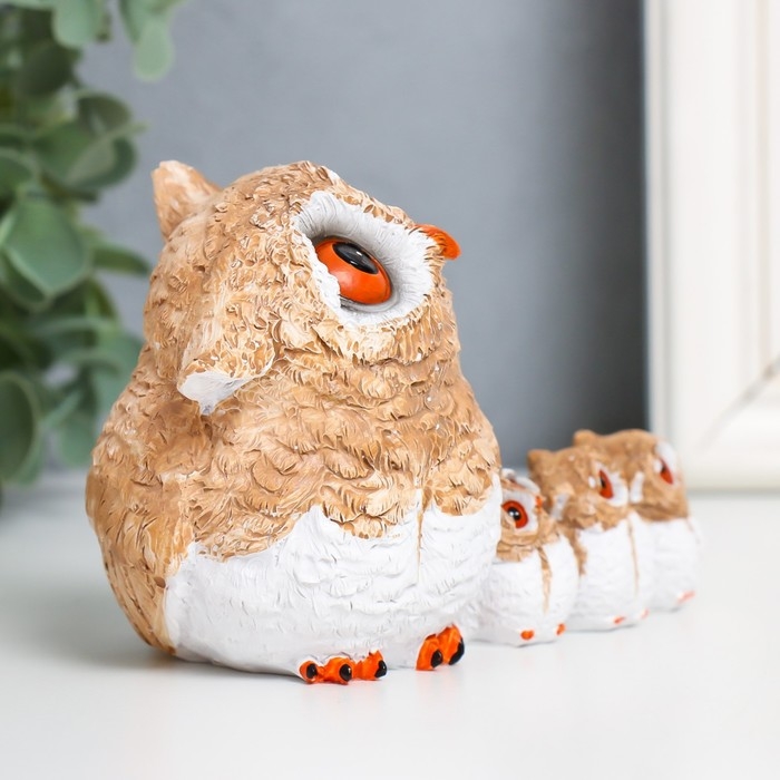 Сувенир полистоун Сувенир полистоун "Совушка с совятами" 7,7х13х6,5 см
