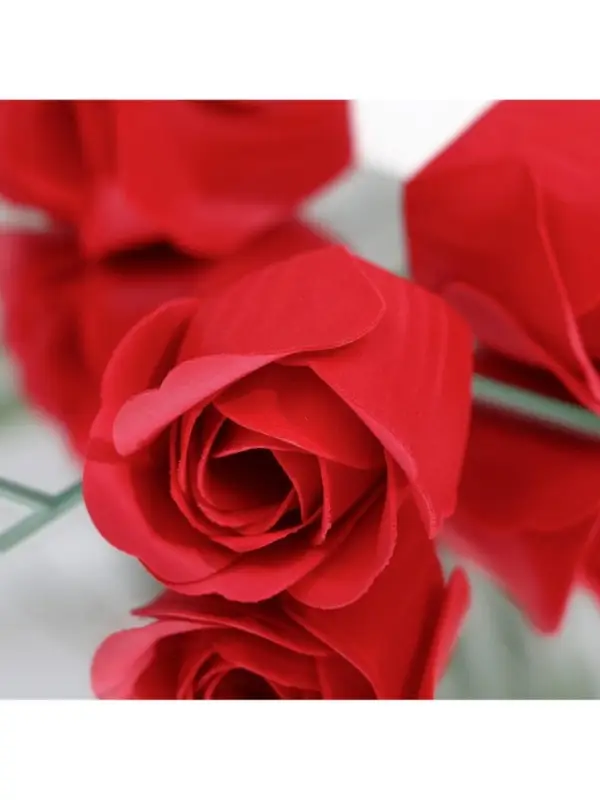 Мыльные розочки, красные, набор 3 шт., в коробке