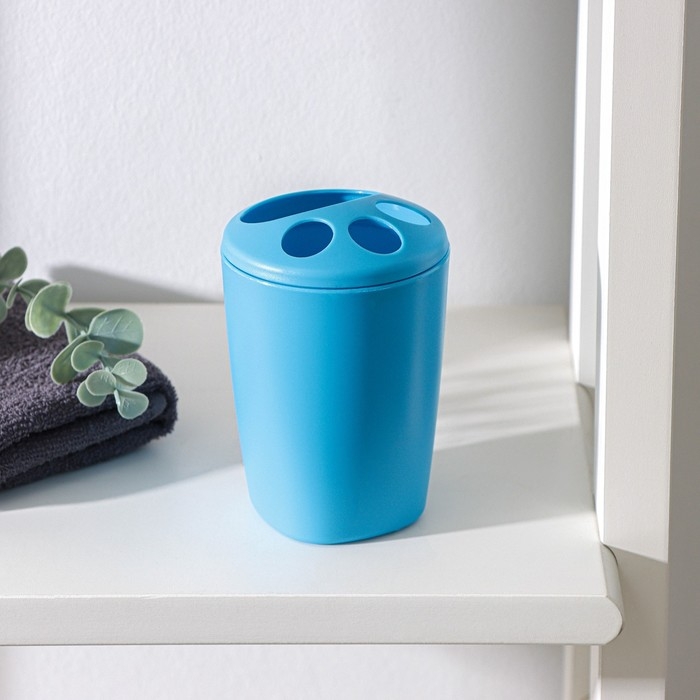 Подставка для зубных щёток Aqua, цвет голубая лагуна Подставка для зубных щёток Aqua, цвет голубая лагуна