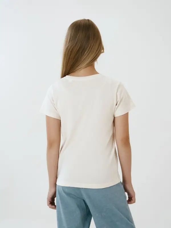 Футболка детская T-Bolka Kids, молочно-белая, 6 лет