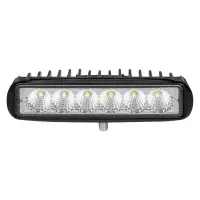 Фара светодиодная прямоугольная, 6 LED рассеянный свет, 18W, (157х42х40) 12/24V
