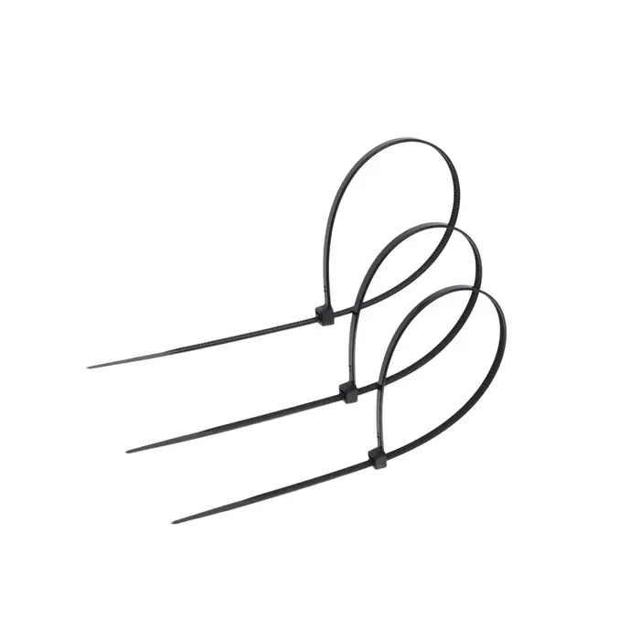 Хомут нейлоновый для стяжки, ТУНДРА, 3.6×250 мм, черный, 25 шт.