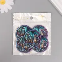 Декор для творчества дерево "Две совы в ночном лесу" 4,6х4,6х0,3 см Декор для творчества дерево "Две совы в ночном лесу" 4,6х4,6х0,3 см