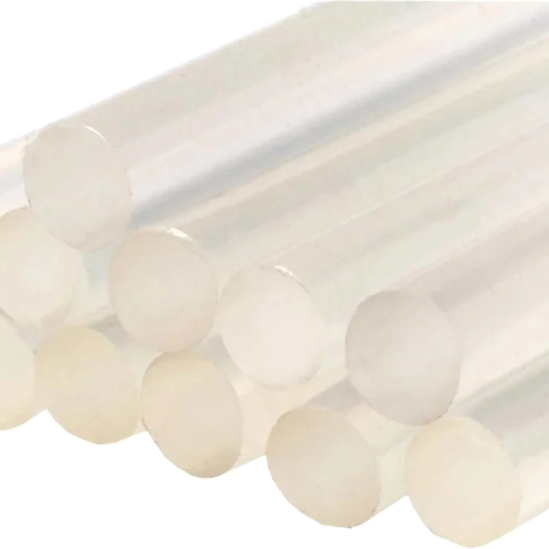 Стержни клеевые ПРАКТИКА d7х100мм белый/прозрачный, 12шт. (641-572)