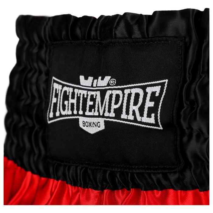 Шорты для тайского бокса FIGHT EMPIRE, р. S, цвет красный