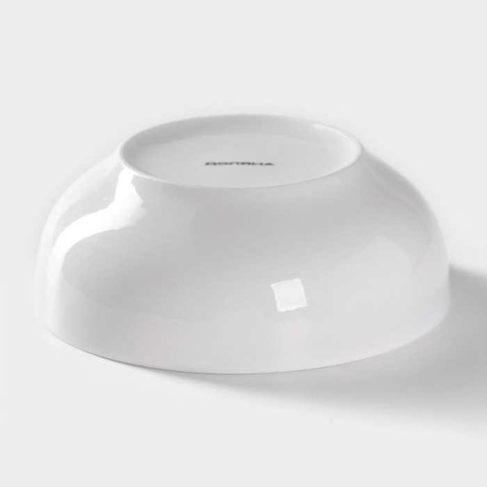 Салатник фарфоровый Доляна «Пташка» 600 мл, d=15,2 см, цвет белый Салатник фарфоровый Доляна «Пташка» 600 мл, d=15,2 см, цвет белый