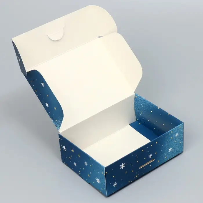 Коробка подарочная новогодняя складная «Новогодний шар», 14 х 10 х 5 см Коробка подарочная новогодняя складная «Новогодний шар», 14 х 10 х 5 см