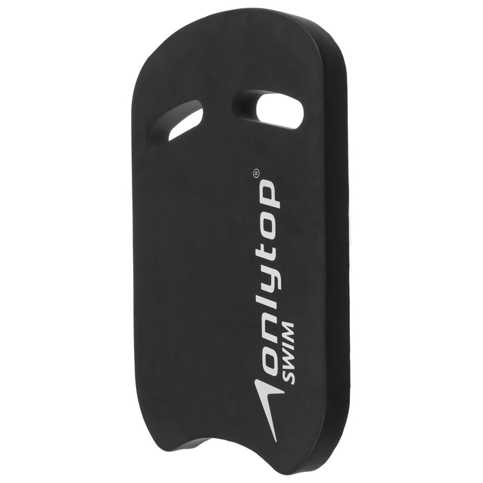 Доска для плавания ONLYTOP, 44х28х3,3 см, цвет чёрный Доска для плавания ONLYTOP, 44х28х3,3 см, цвет чёрный