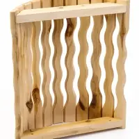 Абажур для бани и сауны &laquo;Волны&raquo;, липа, 31.3&times;27.3&times;8.6 см, настенный, угловой