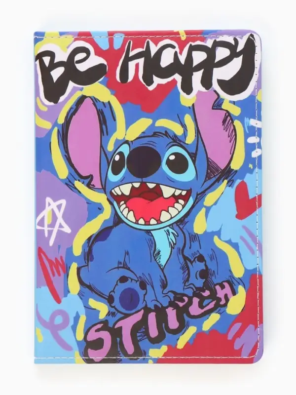 Набор Ежедневник А5, 80 л, ручка и наклейки Стич